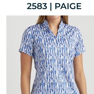 NWT Bermuda Sands ladies short sleeve golf top.